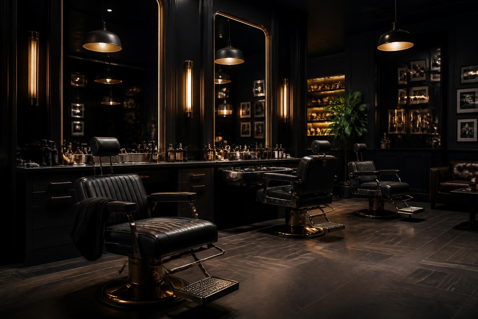 Interior of STAR Men's Professional Salon in Deralakatte